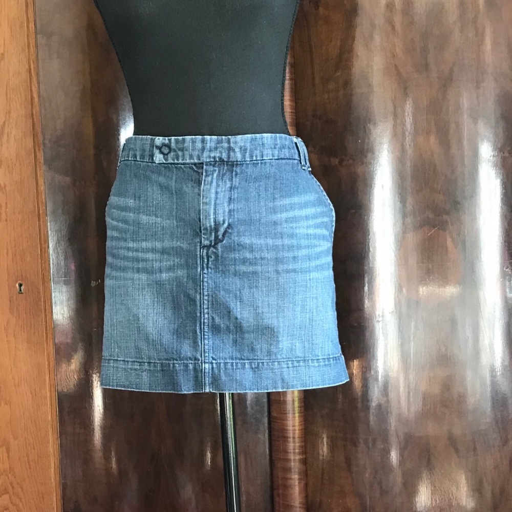 The Limited denim mini skirt